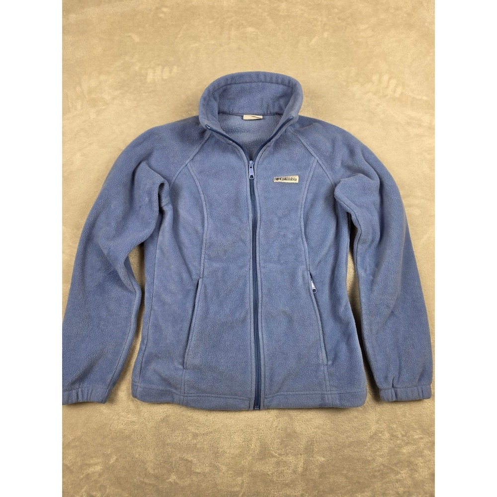 Columbia Fleece Jacket‎ Women S Blue Full Zip Outdoor Hiking Gorpcore